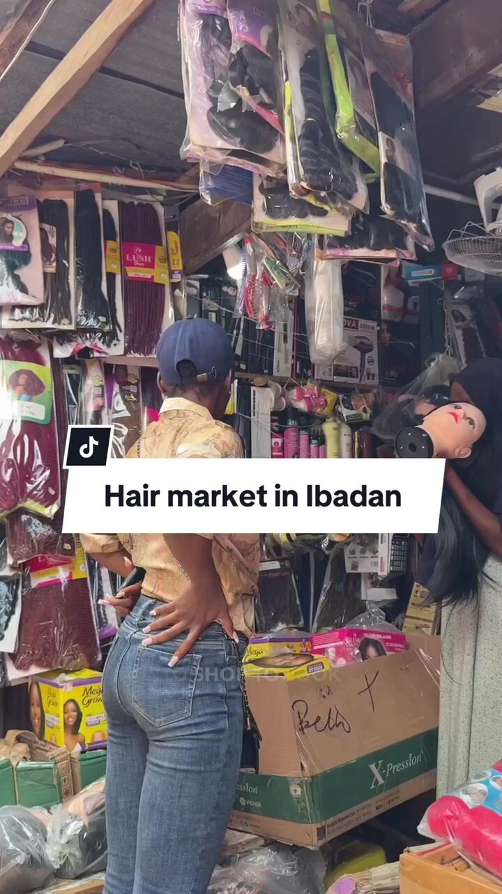 Hair market vlog in Ibadan