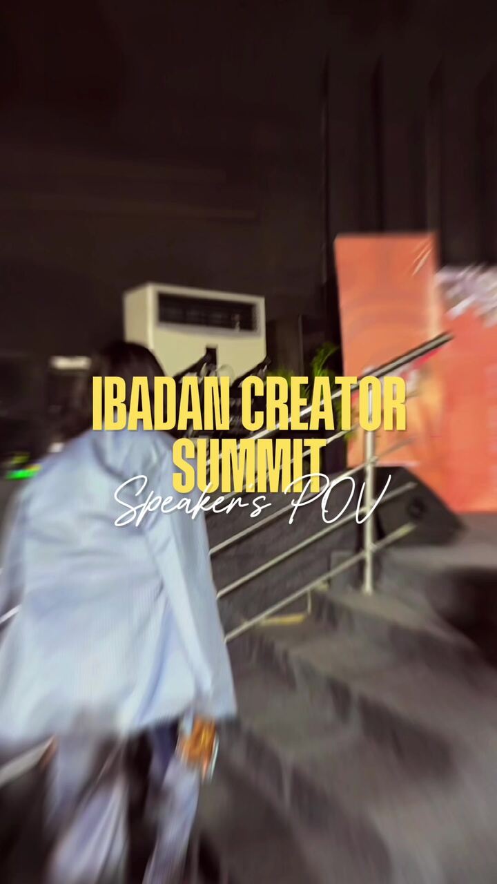 Ibadan Creator Summit speaker point of view